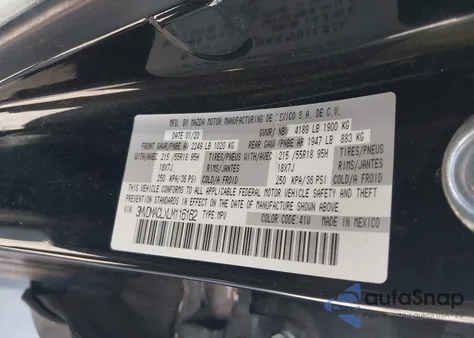 2020 Mazda Cx-30 Select Package from USA, damaged, VIN 3MVDMACLXLM116162